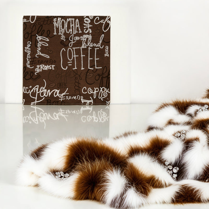 Blinged-out luxury home decor artwork