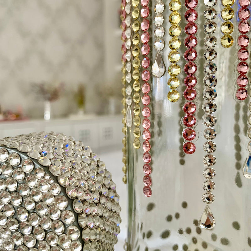 Swarovski and Preciosa crystal-embellished bottle