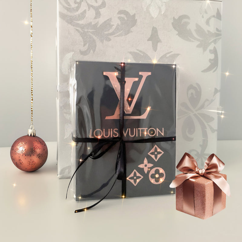 Handcrafted with metallic shiny vinyl sticker foils