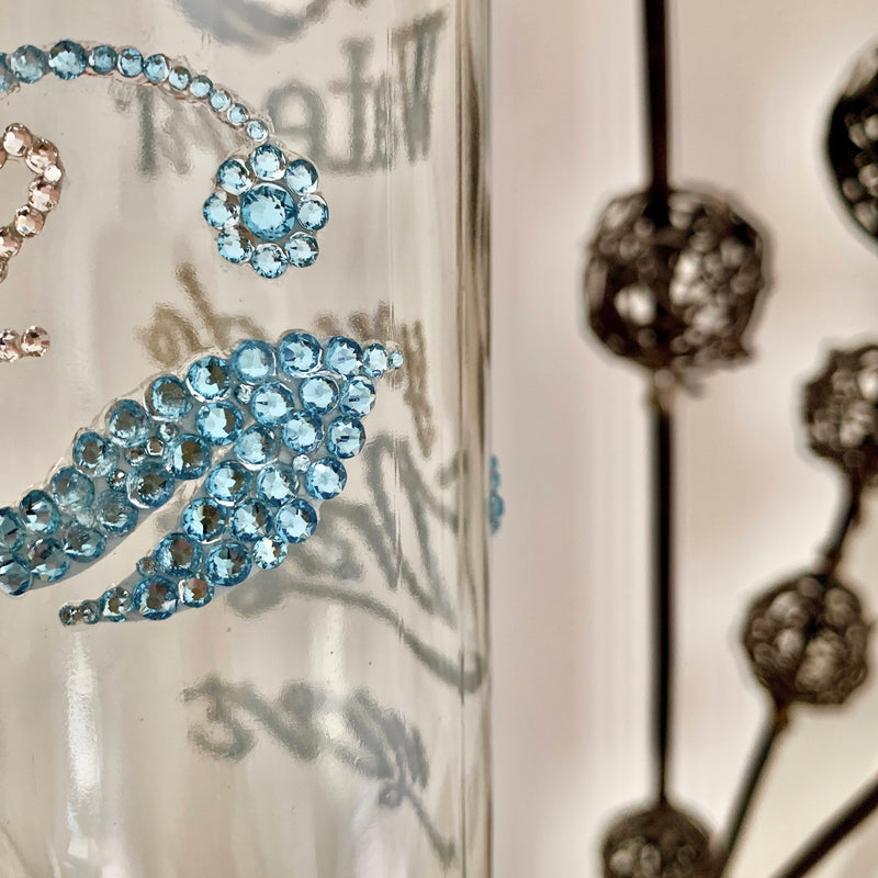 Swarovski and Preciosa crystal-embellished bottle