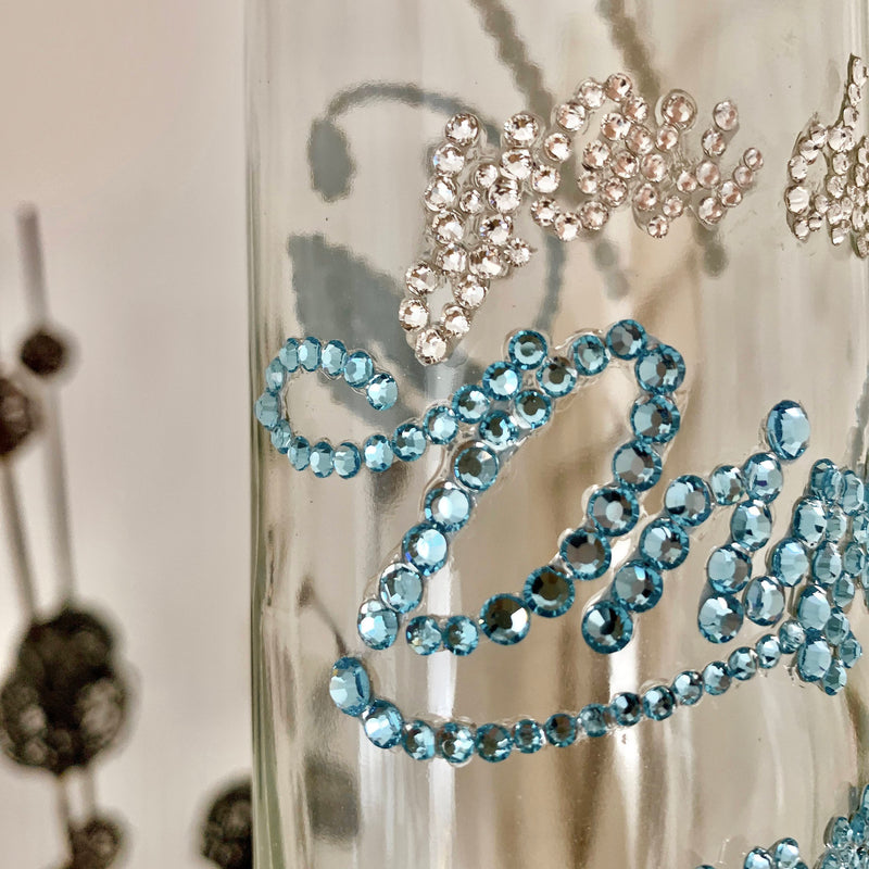 Swarovski and Preciosa crystal-embellished bottle