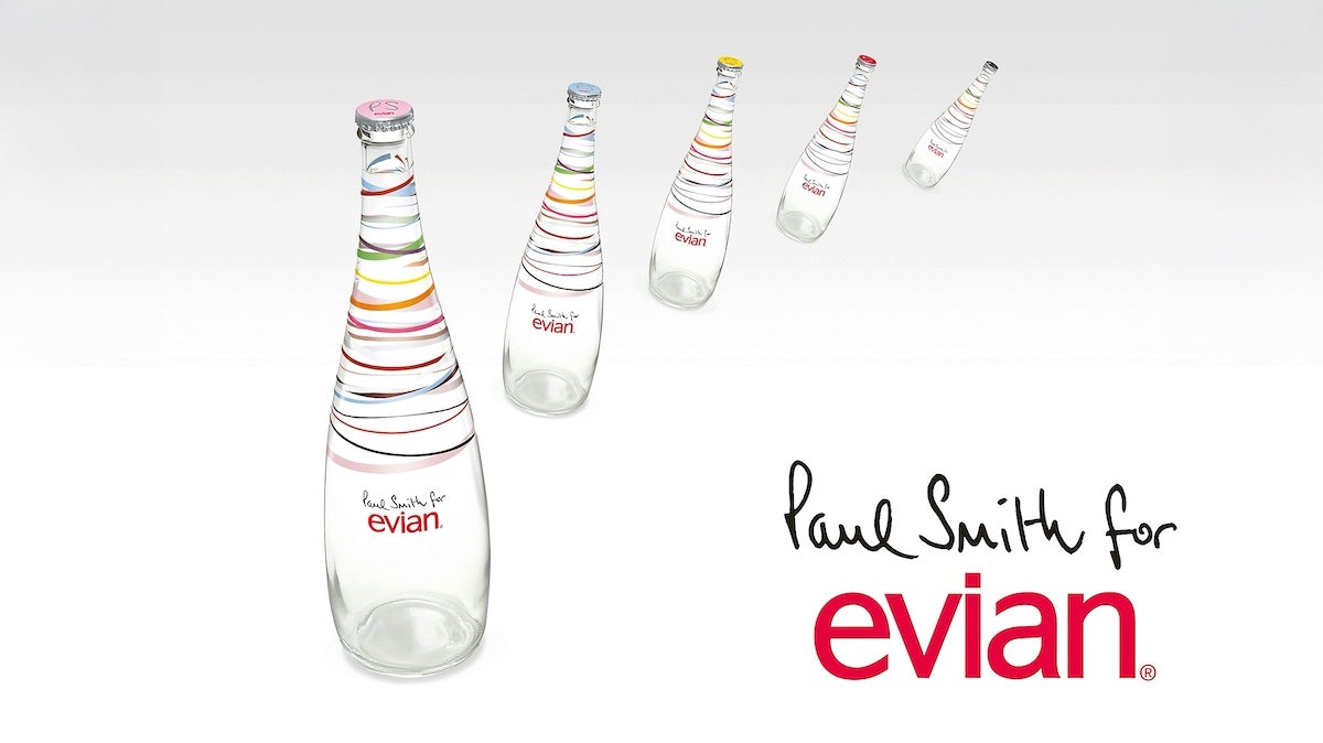 
Evian 2010 Paul Smith limited edition water bottle