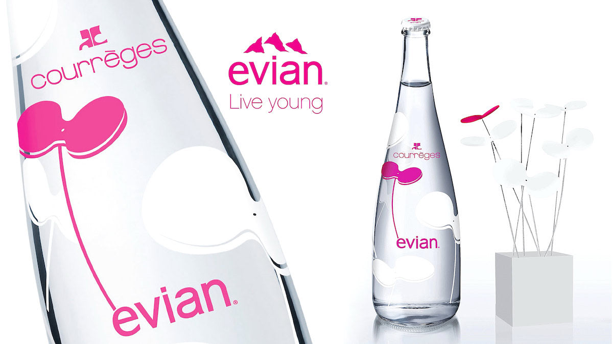 
Evian 2012 Courreges limited edition water bottle