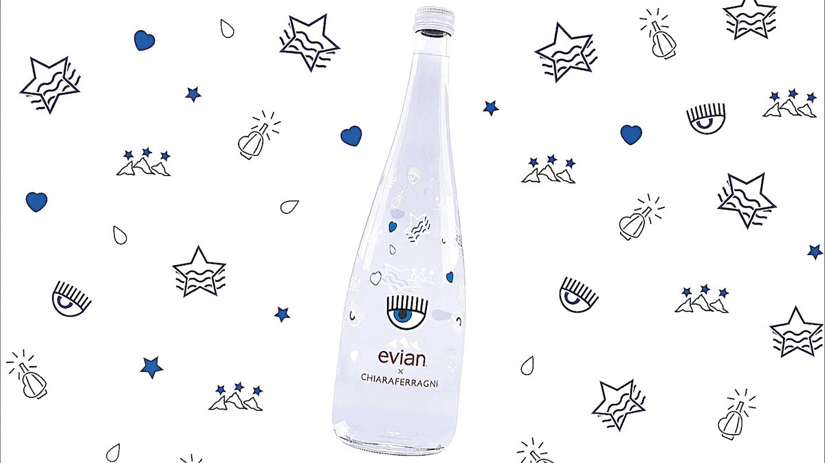 
Evian 2018 Chiara Ferragni limited edition water bottle