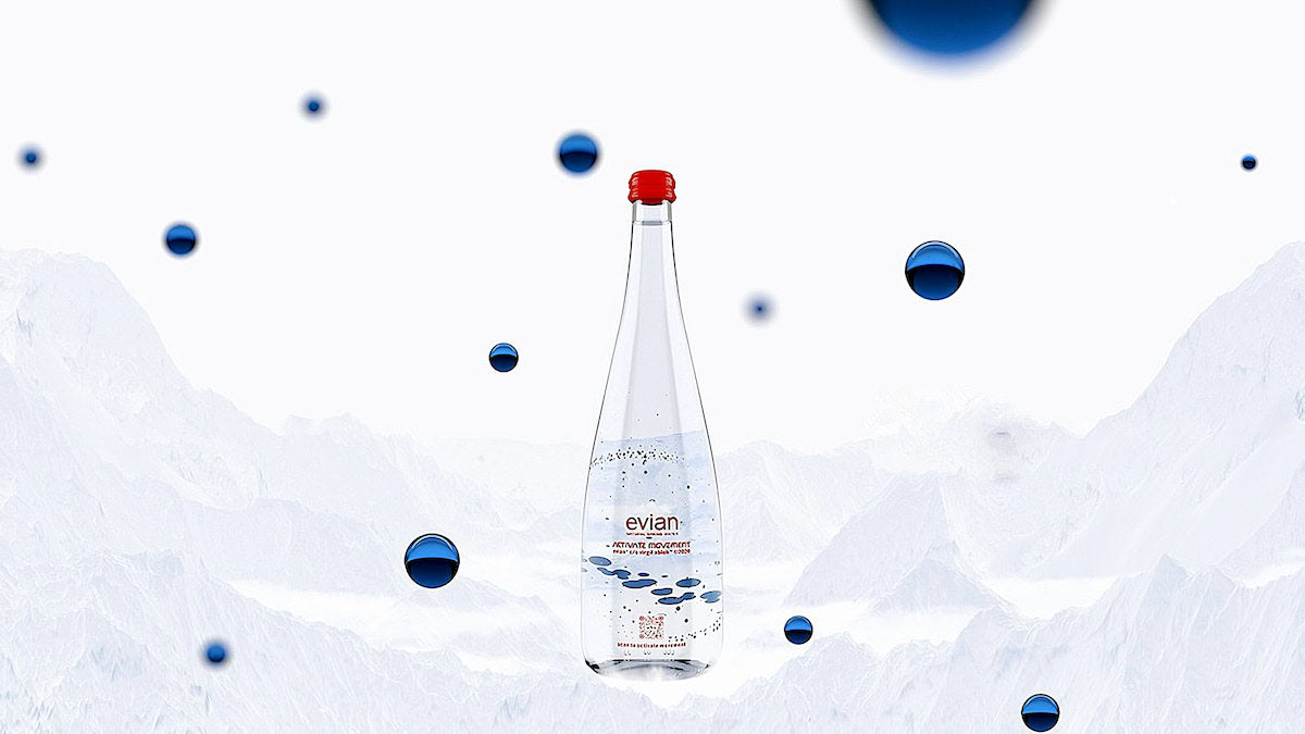 
Evian 2020 Virgil Abloh Activate movement limited edition water bottle