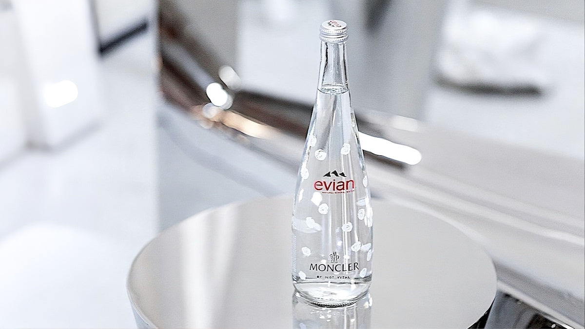 
Evian 2021 Moncler limited edition water bottle