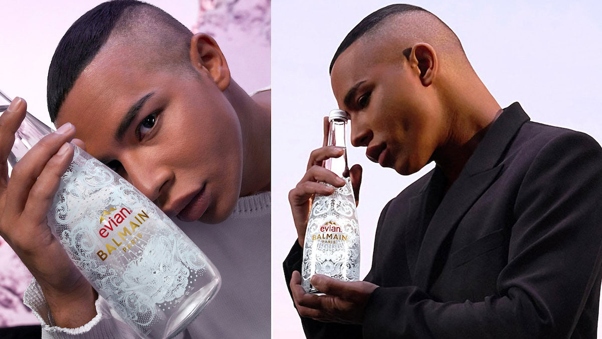 
Evian 2022 Balmain limited edition water bottle