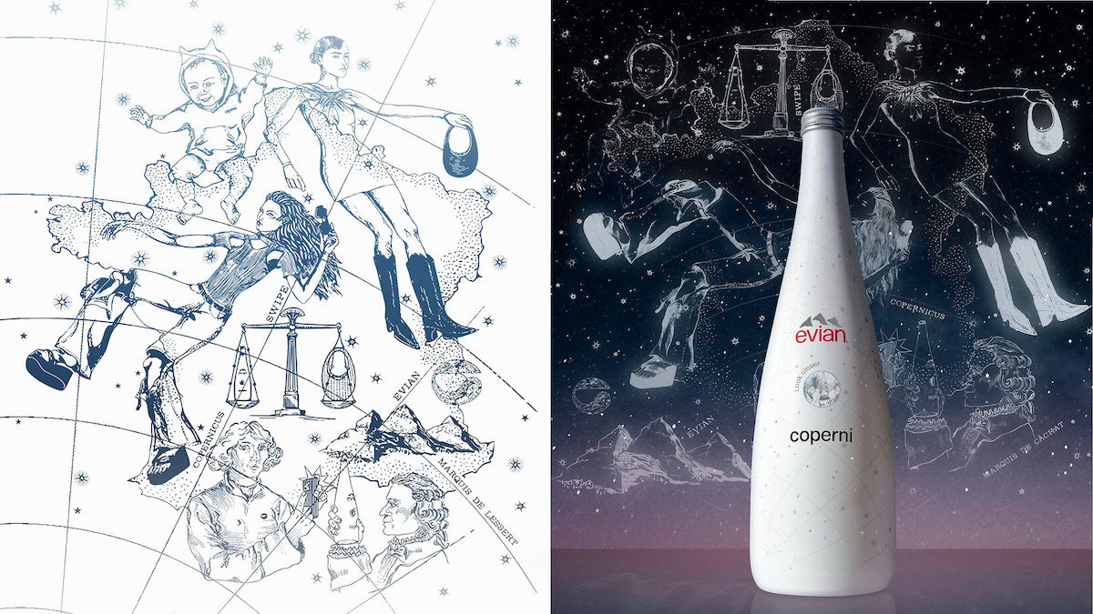 
Evian 2023 Coperni limited edition water bottle
