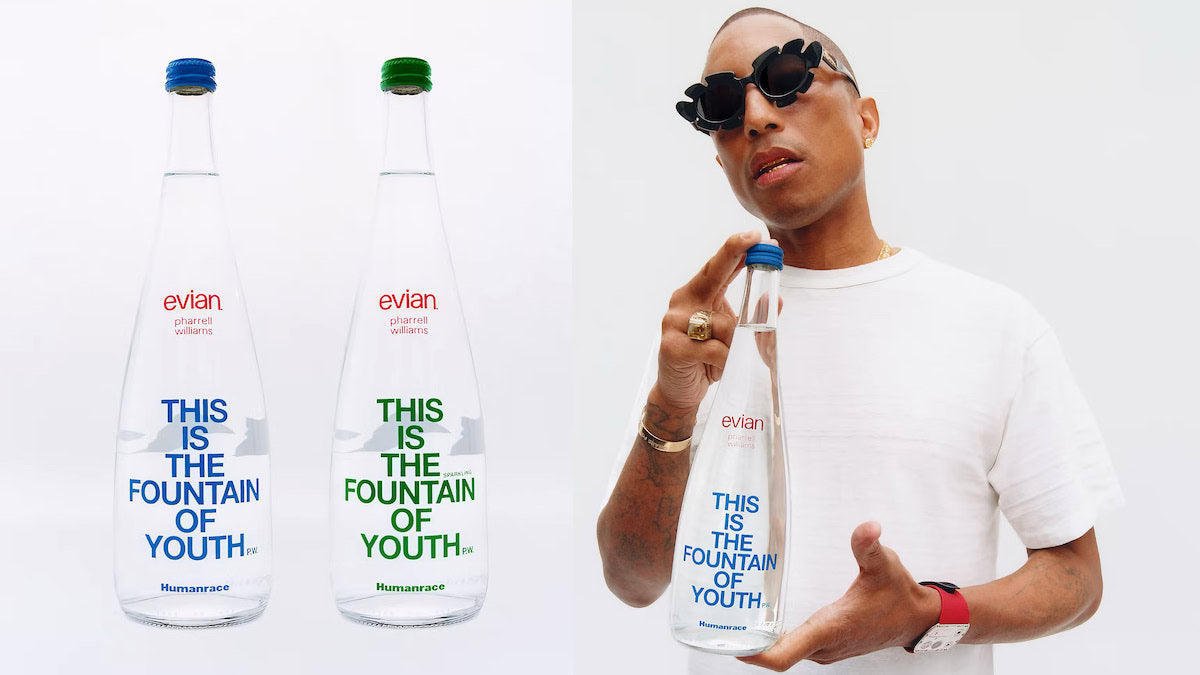
Evian 2024 Pharrell Williams limited edition water bottle