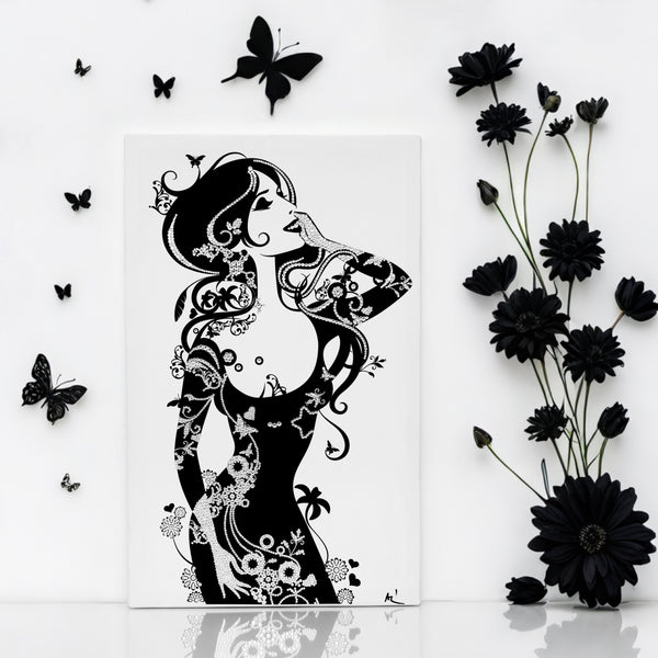 Blinged-out luxury home decor artwork