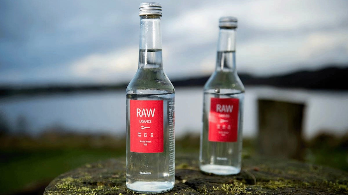
Raw Lava Ice fine water bottle