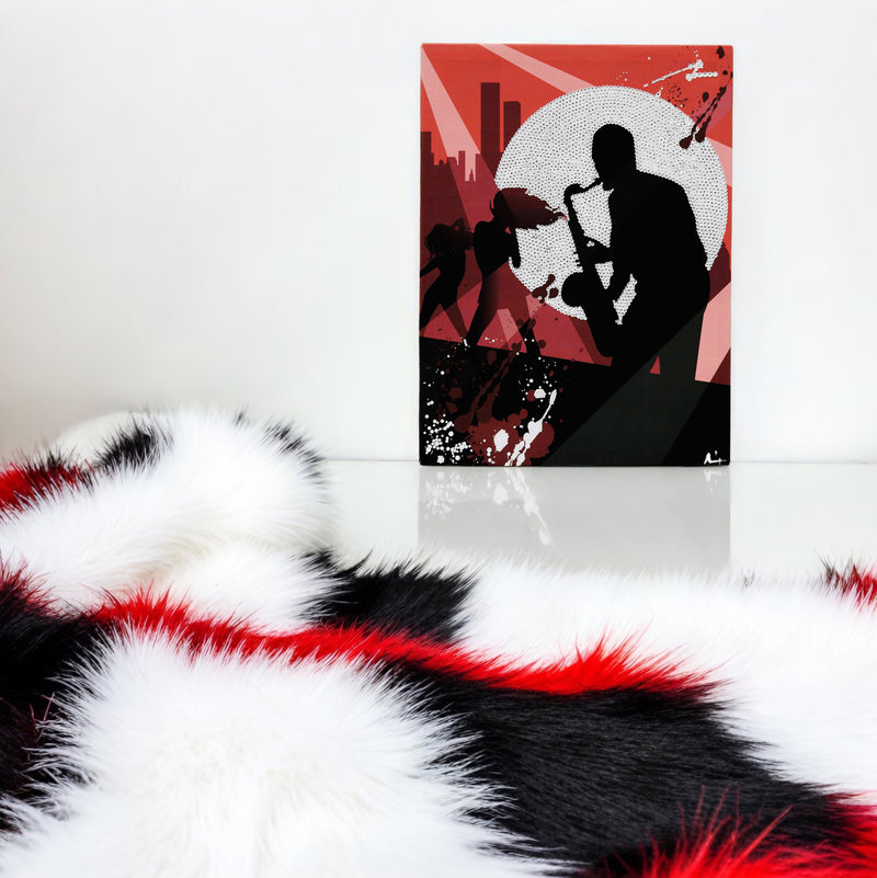 Blinged-out luxury home decor artwork