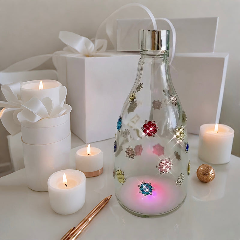 Swarovski crystal-embellished bottle