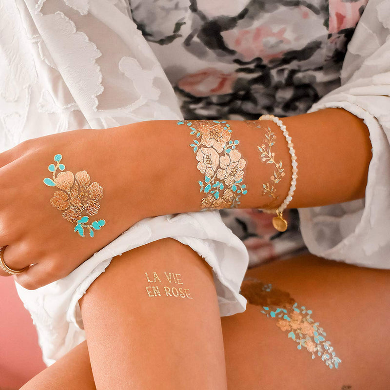 Jewelry inspired temporary tattoos
