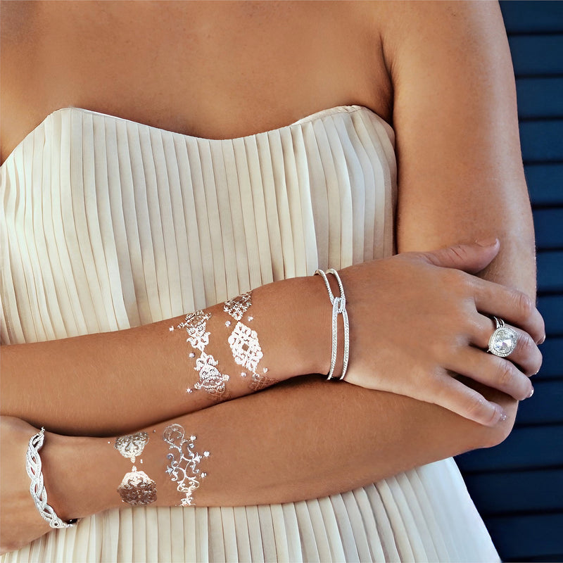 Jewelry inspired temporary tattoos
