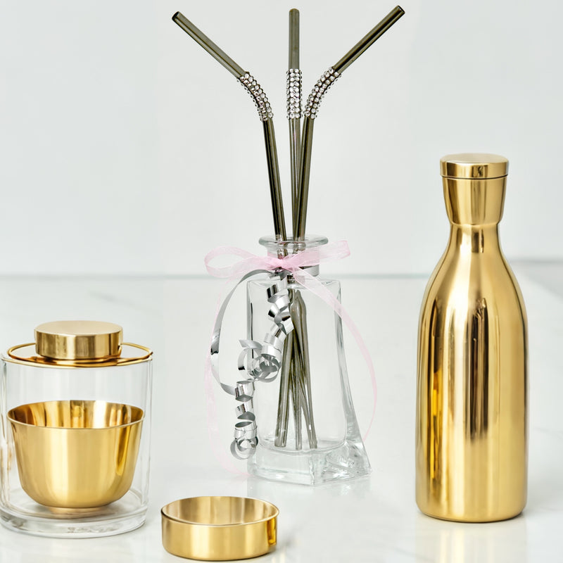 Blinged-out bent metal sipware