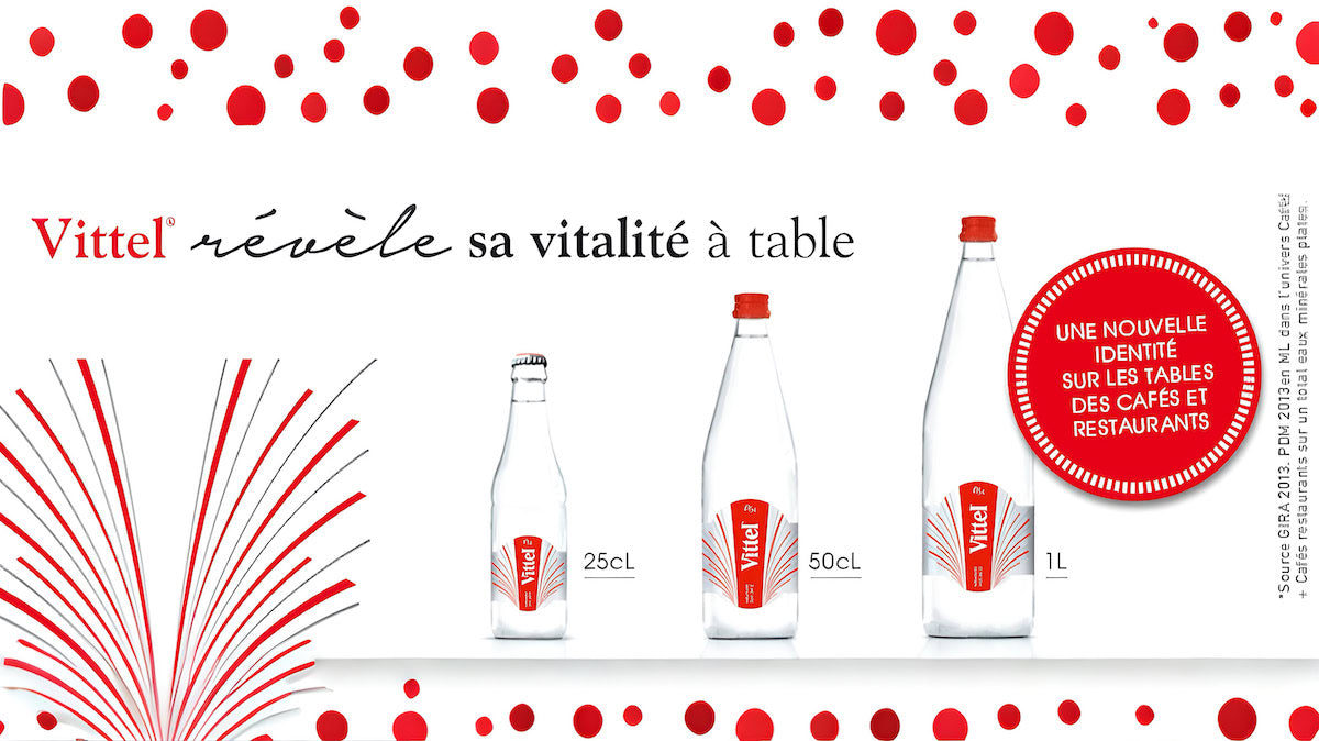 
Vittel fine water bottle