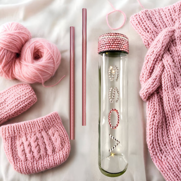 Preciosa crystal-embellished Voss bottle