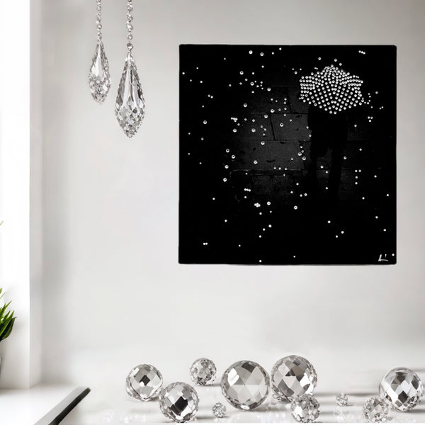 Blinged-out luxury home decor artwork