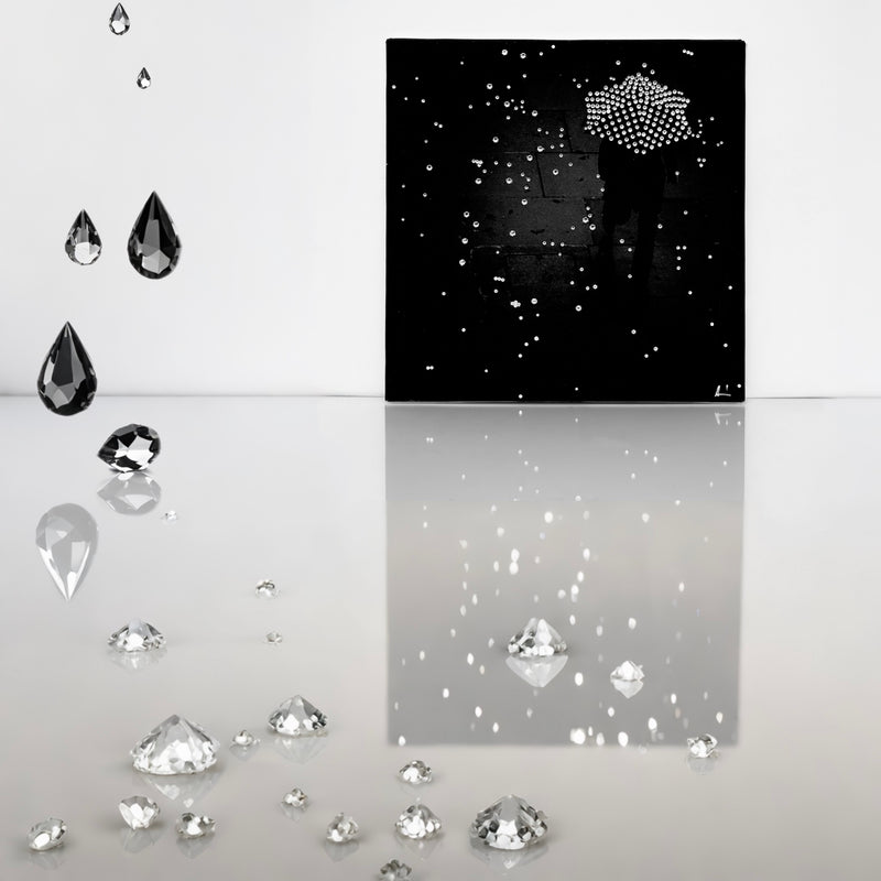 Blinged-out luxury home decor artwork