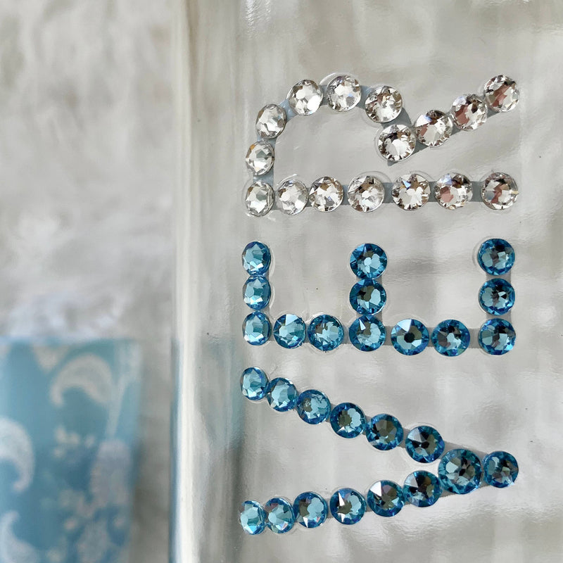 Swarovski and Preciosa crystal-embellished bottle